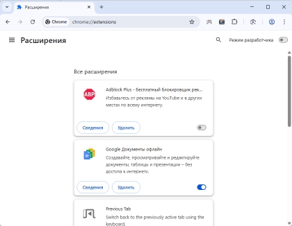 Google Chrome для Windows - скриншот 2