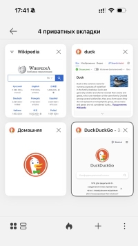 DuckDuckGo для iPhone - скриншот 1