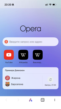 Opera для iPhone - скриншот 2
