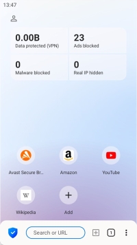Avast Secure Browser - скриншот Android