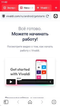 Vivaldi для Android - скриншот 1