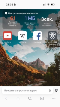 Brave для телефона - скриншот 1