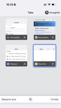 Maxthon для iPhone - скриншот 1